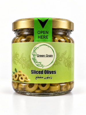 Sliced green olives