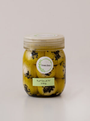 Black seed labneh balls