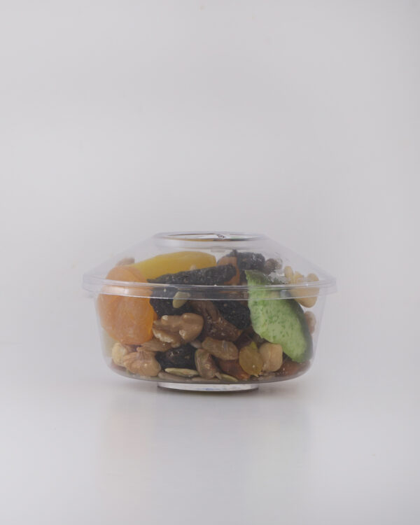 Raw nuts and dried fruits