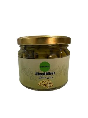 Sliced green olives